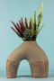 Aberto Design BK005 Maceta Decorativa de Cerámica Beige
